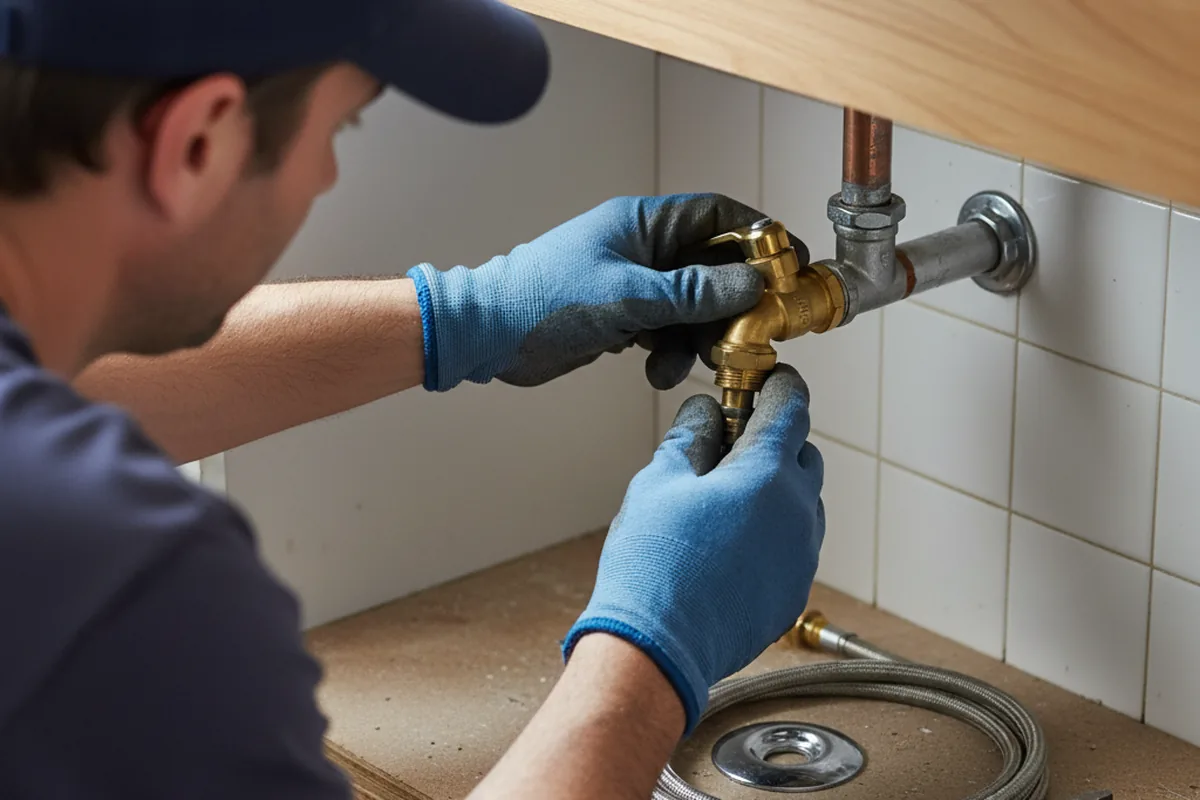 Shutoff valve and fitting work during Emergency Plumbing in Jupiter